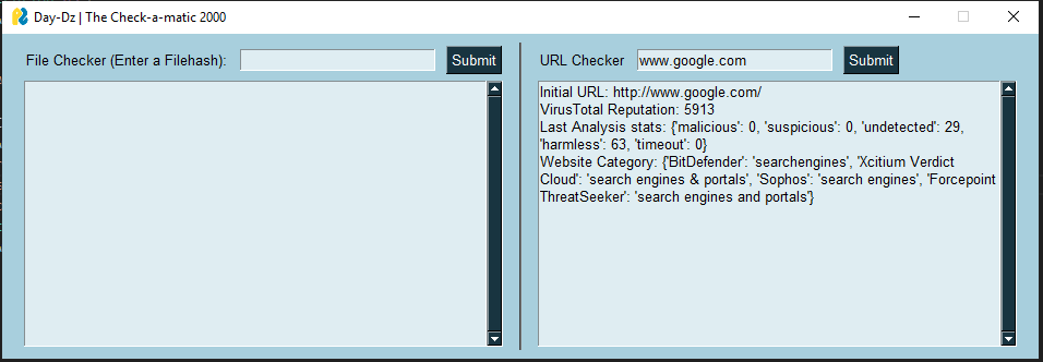 Example working before clean